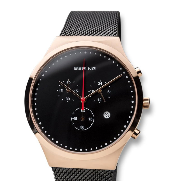 Bering 14740-166 - Montre analogique pour homme rose et noir