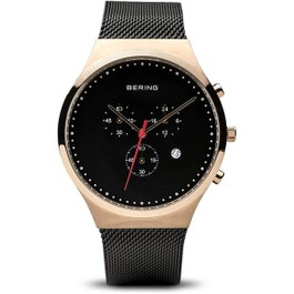 Bering 14740-166 - Montre analogique pour homme rose et noir
