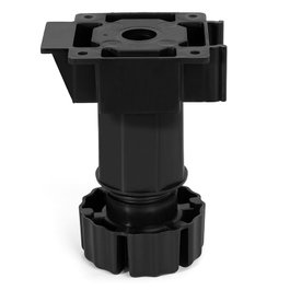 JUYPAL Pied de cuisine Octo réglable 80-110 mm, Noir, Lot de 4