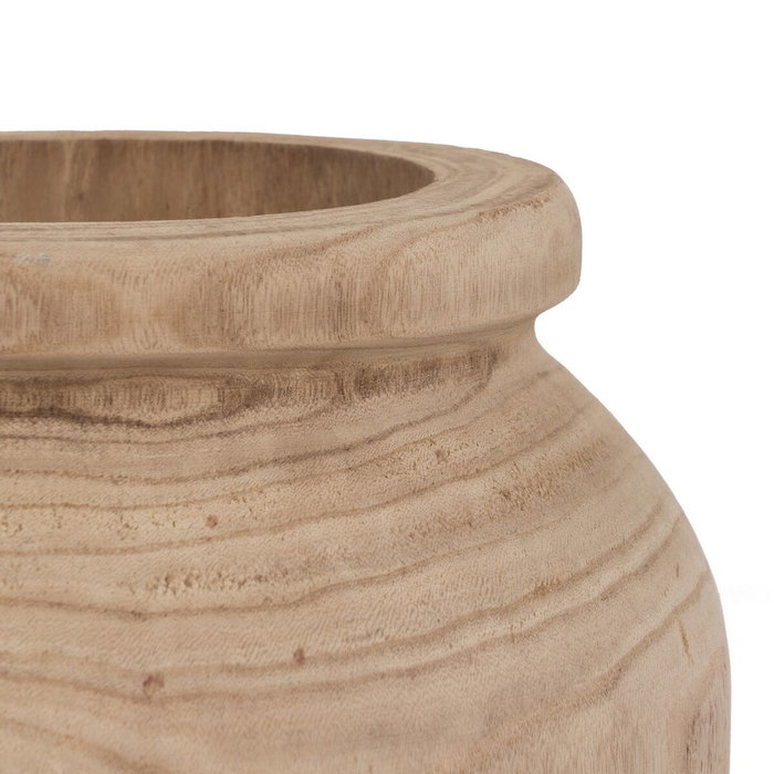BigBuy Garden Cache-pot Naturel Bois de paulownia 26 x 36 x 47 cm