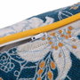 BigBuy Home Coussin Bleu Fleurs 45 x 10 x 45 cm