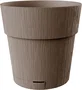 Stefanplast Pot de fleur ETHICA - 40 x h39 cm - 2 L - Avec réserve d'eau - Couleur Taupe
