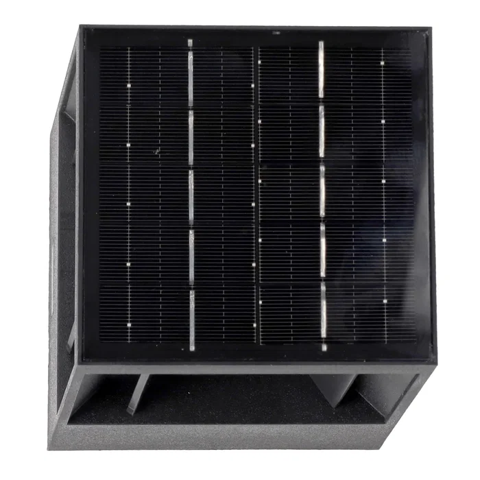Applique LED Solaire Extérieur IP65 2W avec Détecteur de Mouvement Radar et Batterie 2200 mAh