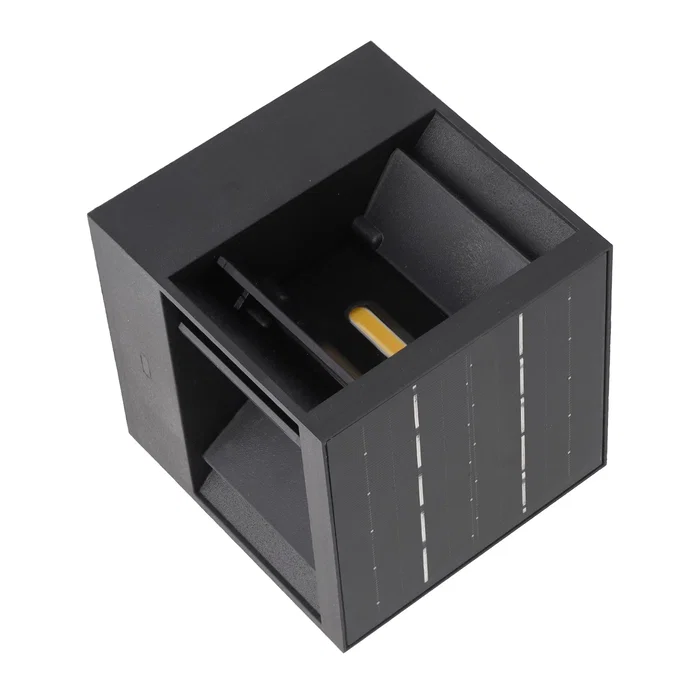 Applique LED Solaire Extérieur IP65 2W avec Détecteur de Mouvement Radar et Batterie 2200 mAh