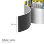 WOLFPACK LINEA PROFESIONAL Cinta Butilo-aluminio 100mm x 5m