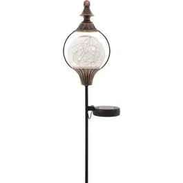 Garden ID Lanterne solaire Royal, H91 cm, autonomie 6-8h, bouton on/off, rechargeable, éclairage extérieur