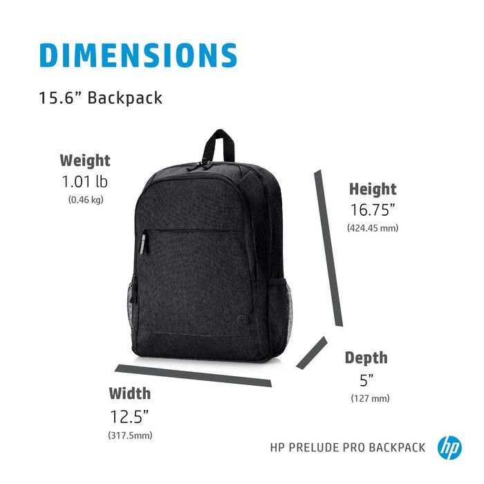 HP Prelude Pro Sac à Dos 15.6 Pouces pour Ordinateur Portable, Olive, Tissu Recyclé, Compartiment Padded, Passe-Câble, Garantie 1 An