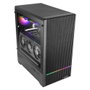 Mars Gaming Caisse PC ATX MC-Quantum, 4 Ventilateurs 120mm, ARGB, USB-C, Cristal Trempé, Noir