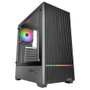 Mars Gaming Caisse PC ATX MC-Quantum, 4 Ventilateurs 120mm, ARGB, USB-C, Cristal Trempé, Noir