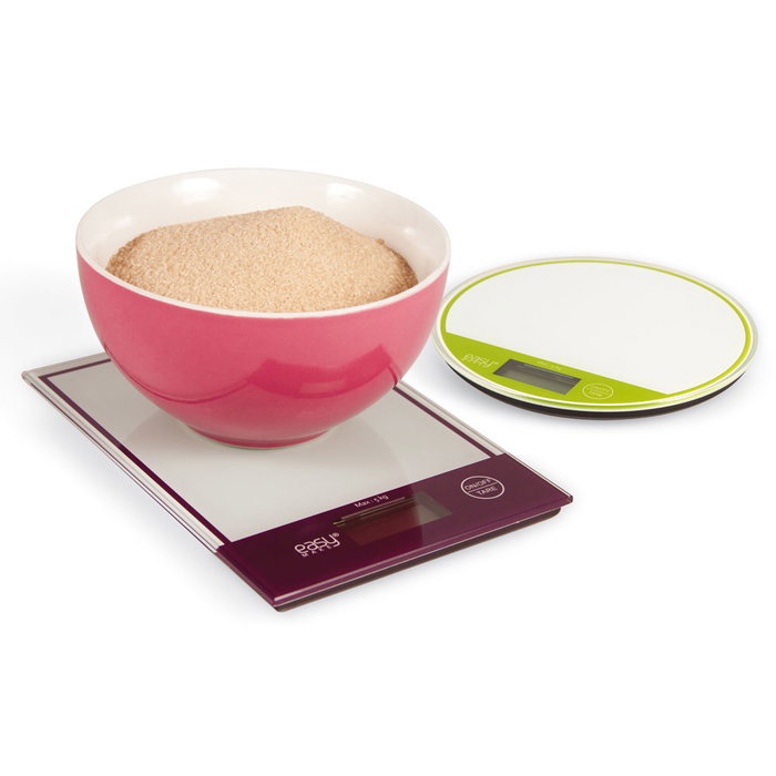 Easy Make Balance numérique fine assortie avec surface en cristal