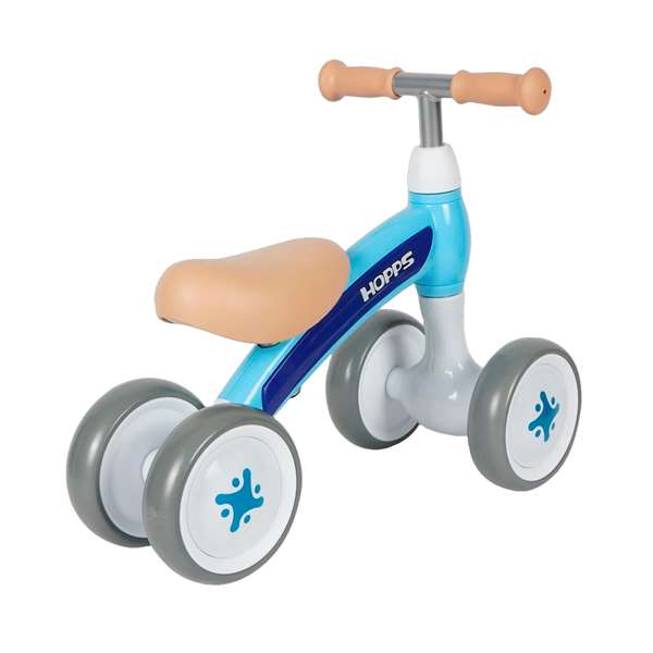 Ociotrends Triciclo Baby Walkers Hopps Bleu - Porteur bébé et trotteur évolutif à pousser pour enfants dès 6 mois