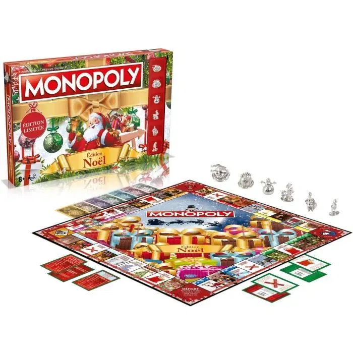 Winning Moves - Monopoly Edition Spéciale Noël - Jeu de Société Familial