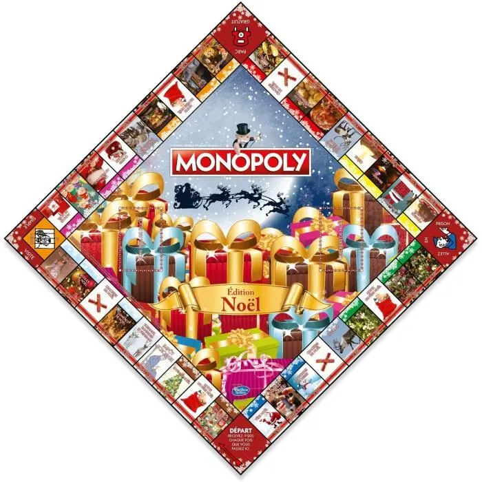 Winning Moves - Monopoly Edition Spéciale Noël - Jeu de Société Familial