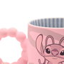 WIDDOP & CO Tasse en céramique Disney Stitch - Angel, tasse cadeau avec illustration de personnage, poignée originale, dans une boîte cadeau rose