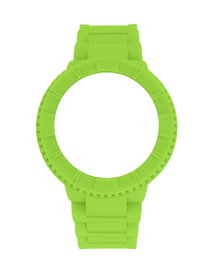 Watxandco Bracelet de montre en silicone vert 49mm