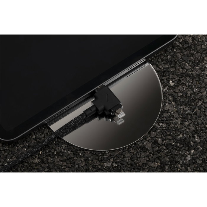 Native Union Belt Cable Duo USB-C vers USB-C/Lightning Cosmos 1,5 m Anthracite Native Union Belt Cable Duo USB-C vers USB-C/Lightning Cosmos 1,5 m Anthracite