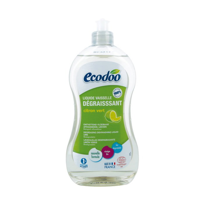 ECODOO Lavavajillas désengrasant citron vert 500ml