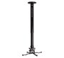 B-Tech BT899-AD Support de Projecteur Plafonnier Réglable avec Micro-Ajustement, Charge Max 25 kg, Inclinaison +/-13°, Rotation 360°, Roulis +/-6°, Hauteur 743-1143 mm, Noir