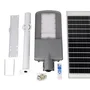 Lampe LED Solaire 200W 5000K, Panneau 30W, Batterie 28Ah, Détecteur Crépusculaire, Télécommande
