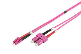 Lanview Câble fibre optique multimode SC-LC duplex 2m OM4 LSZH, Violet