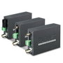 Planet VF-101G-KIT Convertisseur média vidéo sur fibre Gigabit - Kit 4-en.1 (AHD/CVI/TVI/CVBS) pour transmission longue distance jusqu'à 20km