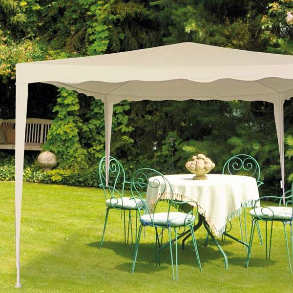 Aktive Tonnelle 300 x 240 x 300 cm Métal Polyester Crème