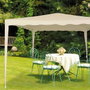 Aktive Tonnelle 300 x 240 x 300 cm Métal Polyester Crème