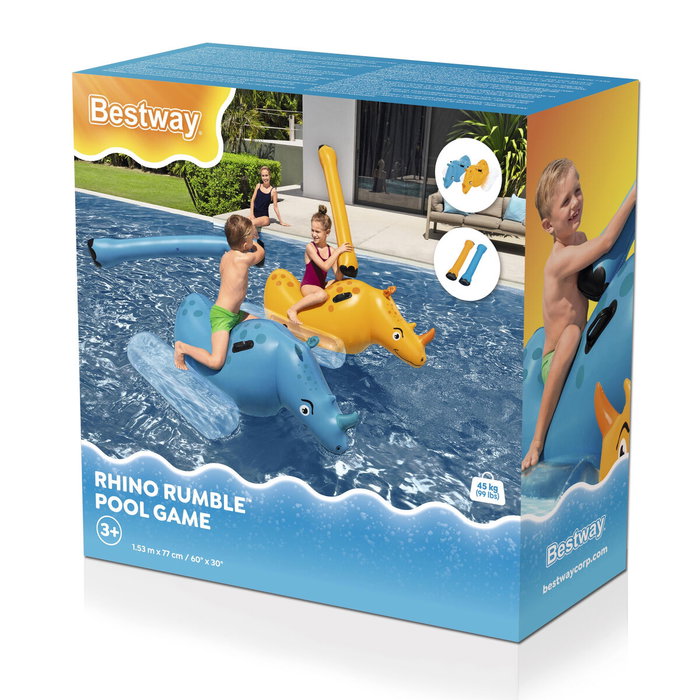 Bestway Jeu Flottant Lutte de Rhinocéros 153x77 cm +3 Ans Piscine 41522 Bestway Jeu Flottant Lutte de Rhinocéros 153x77 cm +3 Ans Piscine 41522