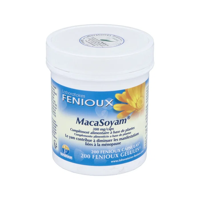 Fenioux Macasoyam 200 gélules Complément alimentaire Ménopause Soja Maca Yam Fenioux Macasoyam 200 gélules Complément alimentaire Ménopause Soja Maca Yam