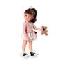 Muñecas Antonio Juan Poupée Emily de paseo (25305) - Poupée de mode 33 cm avec vêtements, sac à main et ours en peluche - À partir de 3 ans - Version espagnole