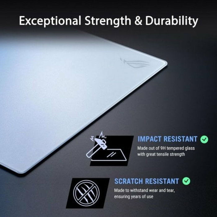 Tapis de Souris Asus ROG Moonstone Ace L Blanc