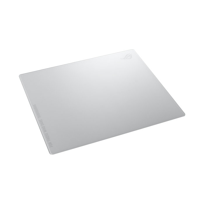 Asus ROG Moonstone Ace L Tapis de souris gaming en verre trempé blanc 500x400mm Asus ROG Moonstone Ace L Tapis de souris gaming en verre trempé blanc 500x400mm