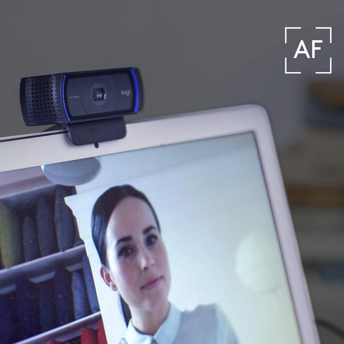 Logitech C920 Webcam Full HD 1080p (1920 x 1080) avec Objectif Carl Zeiss, H.264, Mise au Point Automatique et Micros Stéréo