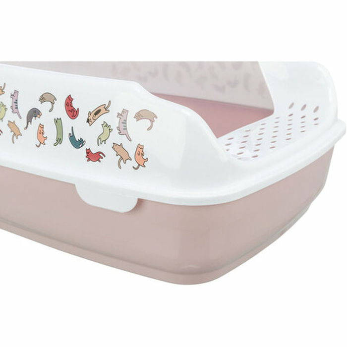 Bac à litière pour chats Trixie Delio Blanc Lila Plastique 38 × 20 × 50 cm