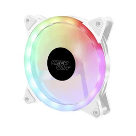 Keep Out XFC-120SRW White Ventilateur de boîtier blanc ARGB 120mm