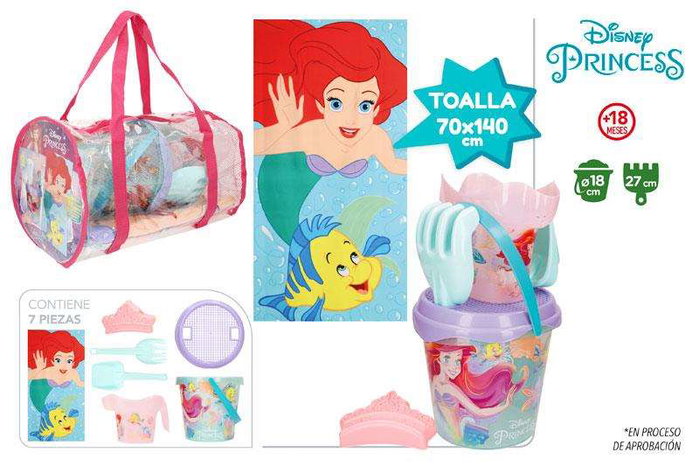 Color Baby Set Sac à Dos Seau Petite Sirène avec 7 Accessoires et Serviette Color Baby Set Sac à Dos Seau Petite Sirène avec 7 Accessoires et Serviette