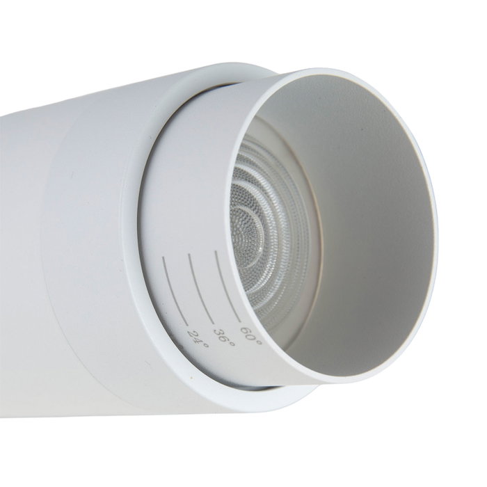 Spot LED sur Rail Multi-Angles Triac 30W 2700Lm CRI90 3CCT Triphasé