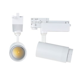 Spot LED sur Rail Multi-Angles Triac 30W 2700Lm CRI90 3CCT Triphasé