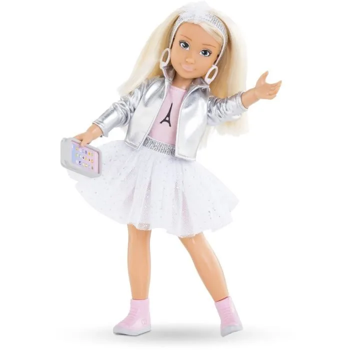 Corolle Poupée Mannequin Valentine Fashion Week Paris 28 cm avec 4 Accessoires et Senteur Vanille - Pour Enfants dès 4 Ans Corolle Poupée Mannequin Valentine Fashion Week Paris 28 cm avec 4 Accessoires et Senteur Vanille - Pour Enfants dès 4 Ans