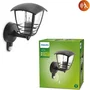 Philips Creek Applique Murale Extérieure Noir avec Détecteur de Mouvement IP44 - Pour Entrée ou Porte - Culot E27 - Aluminium