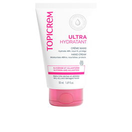 Topicrem Crème Mains Ultra Hydratante & Nourrissante 24h, Peaux Sèches et Abîmées, 50 ml