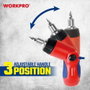 Workpro Tournevis à cliquet 7 en 1 avec tête articulée