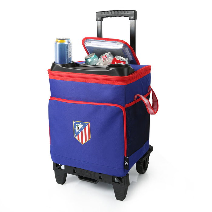 ATLETICO DE MADRID Sac à provisions avec chariot et roues - 34x27.9x35.1 cm - Polyester 600D
