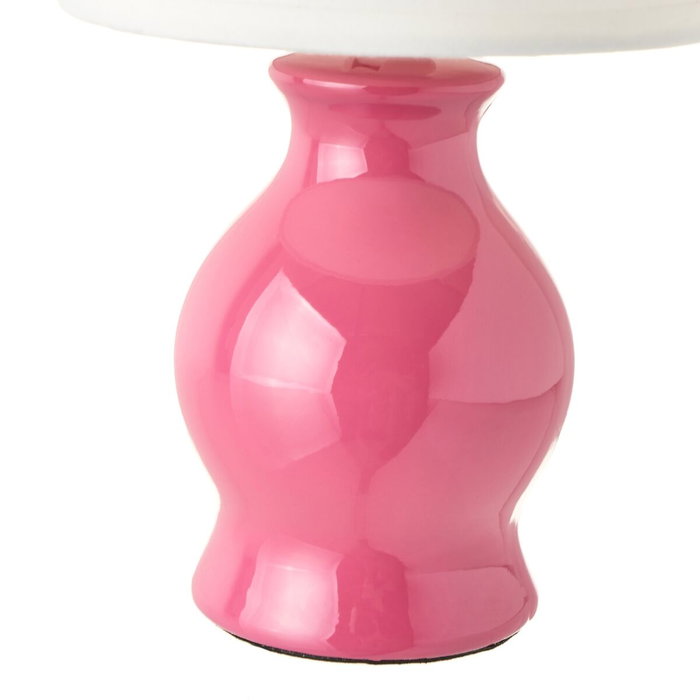 BigBuy Home Lampe de bureau Blanc Rose 40 W BigBuy Home Lampe de bureau Blanc Rose 40 W