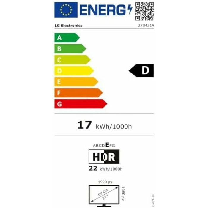 Monitor Gaming LG 27U421A-B Full HD 27"