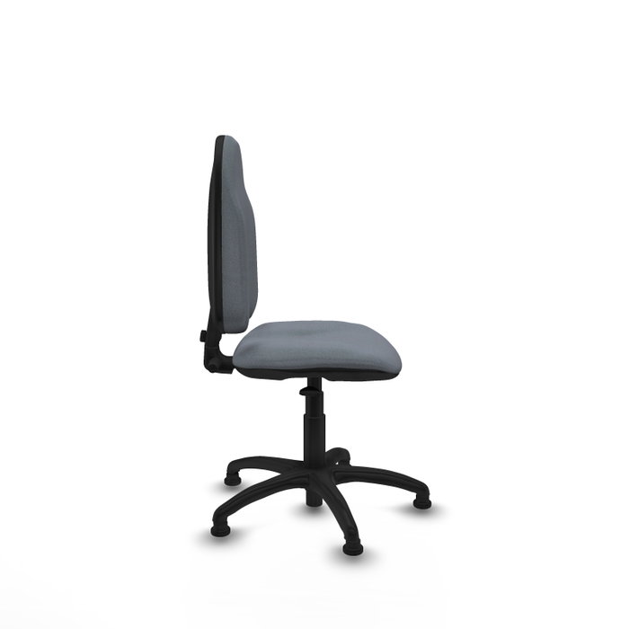 PIQUERAS Y CRESPO Chaise de bureau Algarra en tissu gris avec base polyamide noire