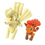 Mega Construx - Jeu de Construction Pokémon 145 Pièces - Evolution de Vulpix vers Ninetales - Figurines Articulées - Version Multilingue (Anglais, Français) - Réf. HTH79