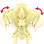 Mega Construx - Jeu de Construction Pokémon 145 Pièces - Evolution de Vulpix vers Ninetales - Figurines Articulées - Version Multilingue (Anglais, Français) - Réf. HTH79