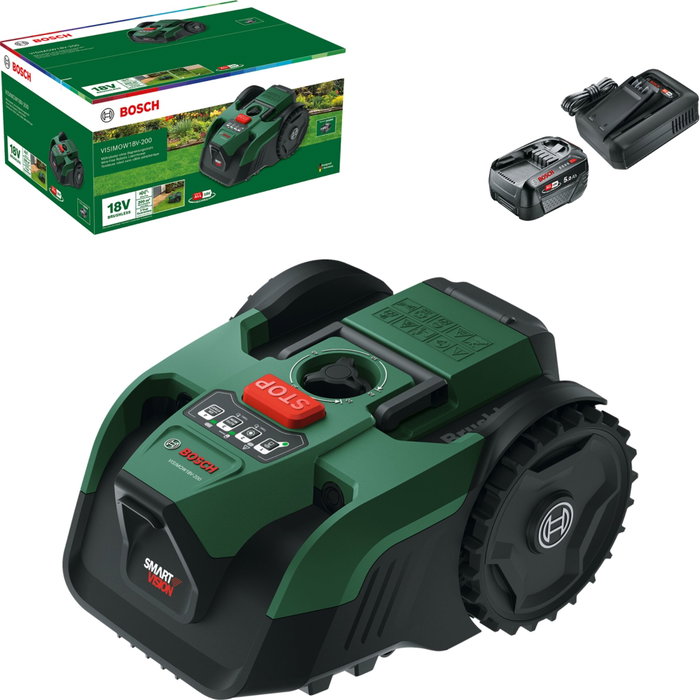 Bosch VisiMow 18V-200 Set Robot Tondeuse Bosch VisiMow 18V-200 Set Robot Tondeuse
