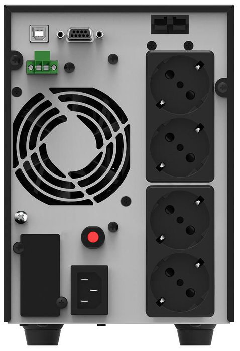 PowerWalker VFI 2000 AT - Onduleur UPS en ligne double conversion 2 kVA / 1.8 kW - Prise Type F/E/G - Large plage d'entrée 80-300V
